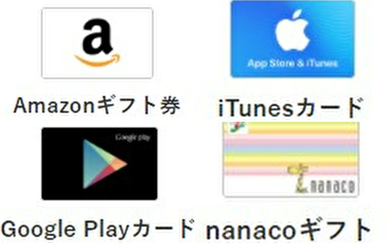 Amazonギフト券 Itunesカード Googleplayカード の換金率 買取価格が大暴落