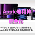 【Paidyペイディ】Appleあと払い専用枠で即日現金化方法